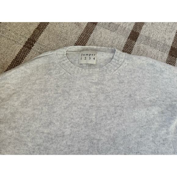 Jumper 1234 Cashmere Sweater Knit Gray Women’s Small - Picture 2 of 9